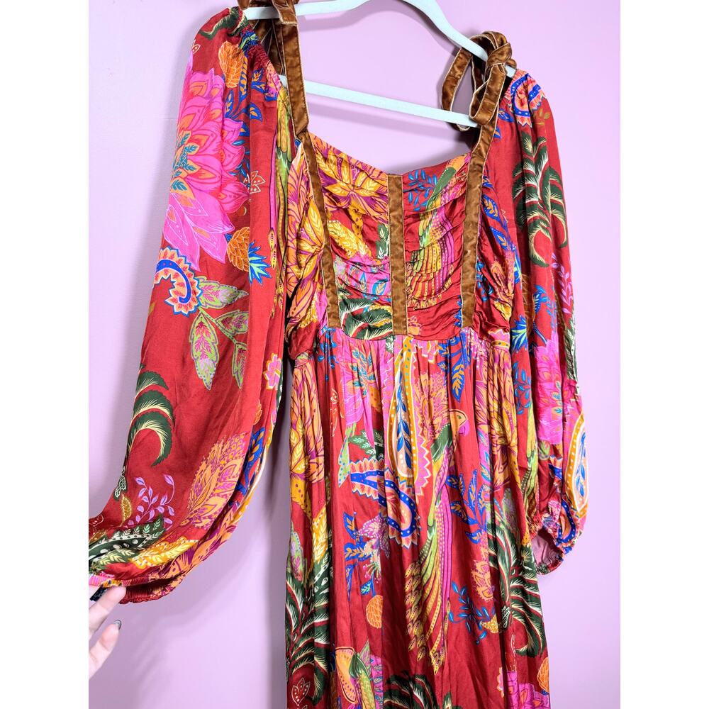 Farm Rio Mystic Bush Midi Dress Size Large - Picture 5 of 9